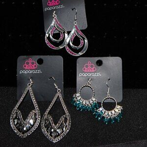 NWT 3 pair of Paparazzi Earrings